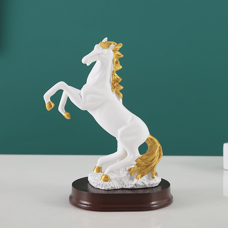 Hojiron 3D Horse Office Resin Sculpture Home Decor