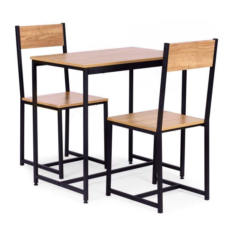 Chinzori Kitchen Dining Room Table and Chairs (Set of 3)