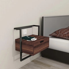 Melwoo Floating Nightstand Drawer Bedroom Floating Side Table