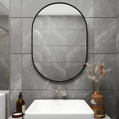 Conguiliao Oval Bathroom Bedroom Vanity Wall Mirror Decor