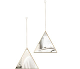 KIEE Triangle Wall Mirror Modern Geometry Hanging Home Decor