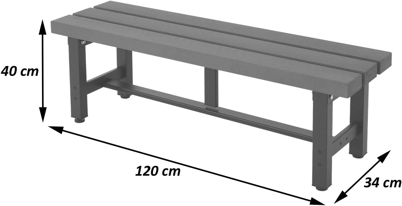 Mendler Garden Park Bench Balcony Lawn Outdoor Bench