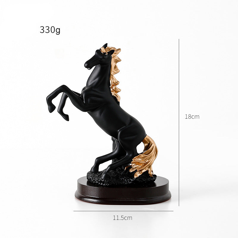 Hojiron 3D Horse Office Resin Sculpture Home Decor