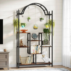 Arcolo Flower Stands with Hanging Hooks Rack