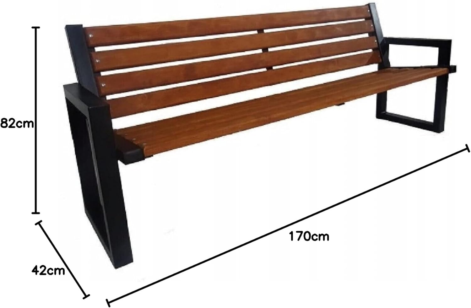 Qulsora Garden Lawn Bench Outdoor Decor Park Bench