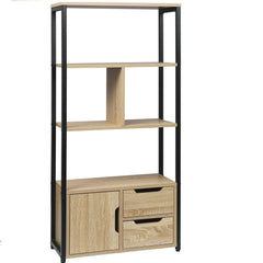 Woltu Kitchen Lounge Living Drawing Room Bookcase Cabinet Storage Rack