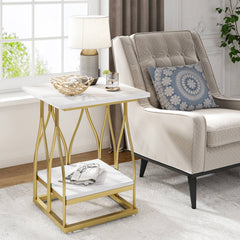 Pyrazo Living Lounge Square End Table Sofa Side Table