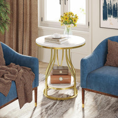 Subri Living Lounge End Table Round Sofa Side Table