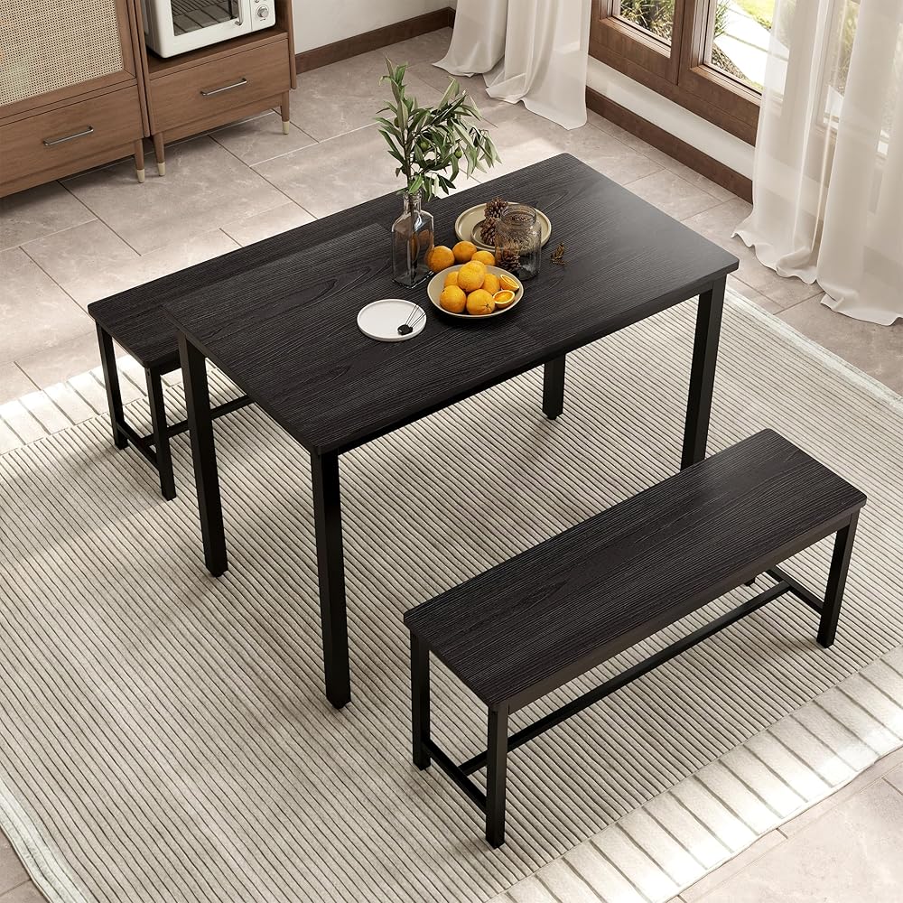 Dengage Living Dining Room Kitchen Bench Table (Set of 3)