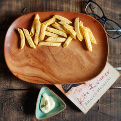 Oval Shape Wooden Platter Tray - waseeh.com