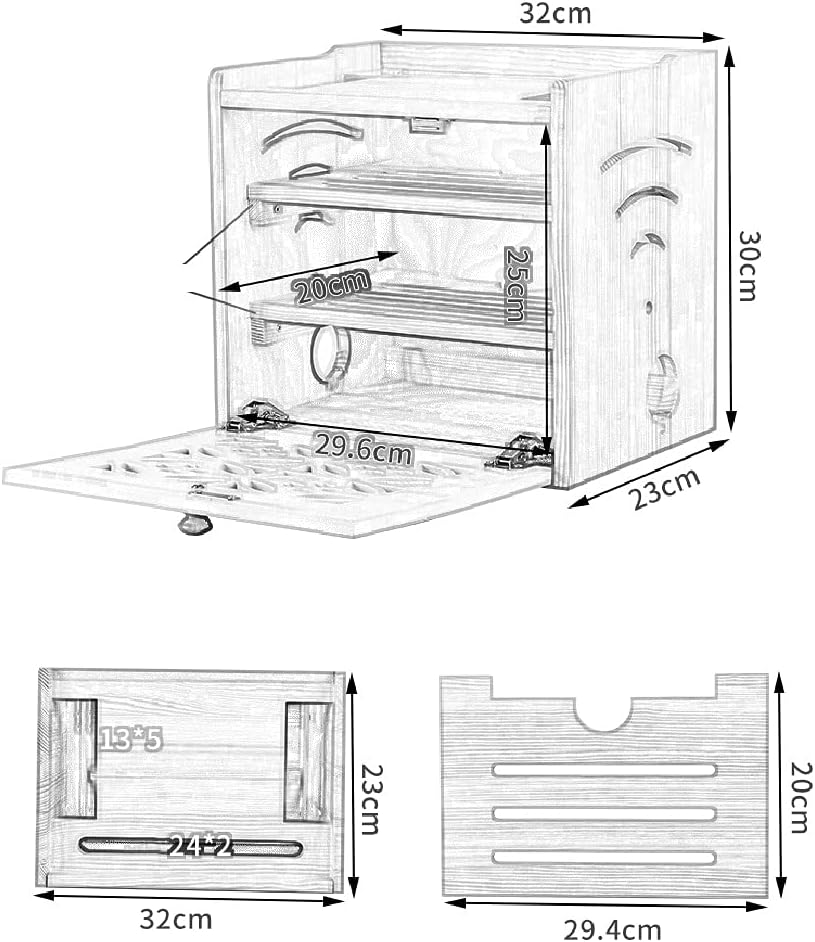 Close Sides Wifi Router Organizer Box