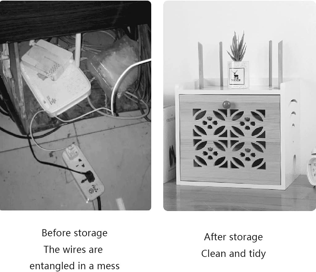 Close Sides Wifi Router Organizer Box