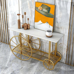 Oleo Vintage Cycle Trolley Hallway Entryway Console Table