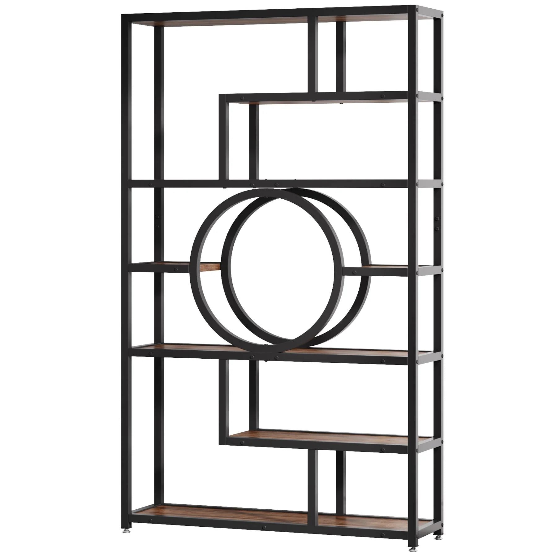 Onuzane Industrial Display Shelf Bookcase Planter Organizer Rack