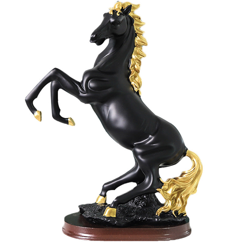 Hojiron 3D Horse Office Resin Sculpture Home Decor