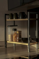 Twin Ledge Coffee Tea Spice Organizer Storage Kitchen Rack - waseeh.com