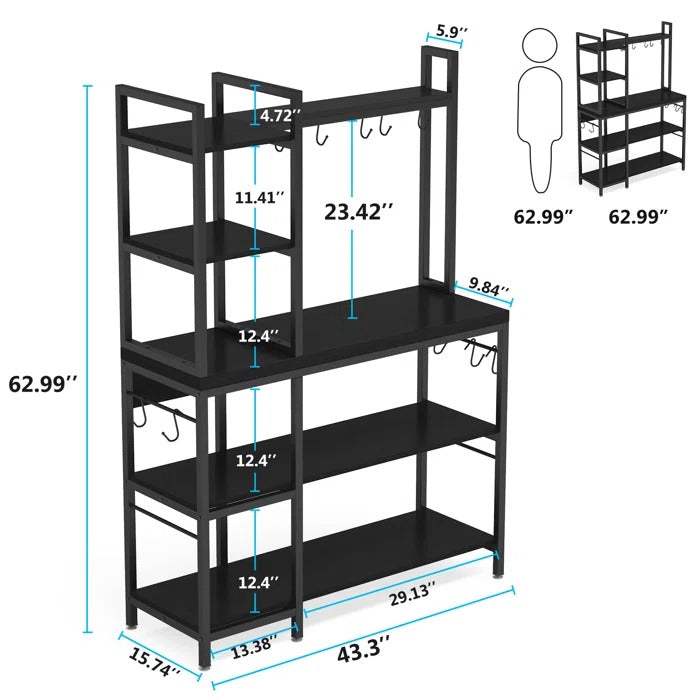 Mayton Kitchen Spice Microwave Storage Organizer Rack - waseeh.com