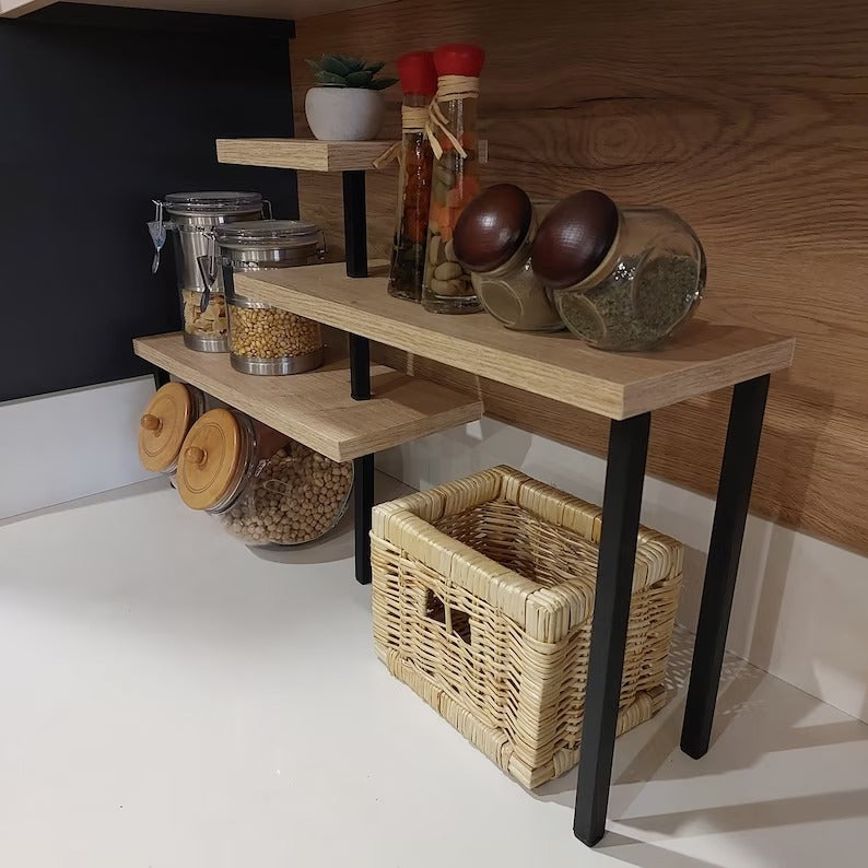 Ziggy Zone Corner Kitchen Spice Salt Organizer Storage Shelve Rack - waseeh.com