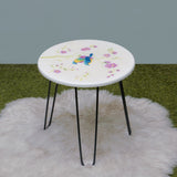 Blue Birds Living Lounge Center Side Hairpin Table