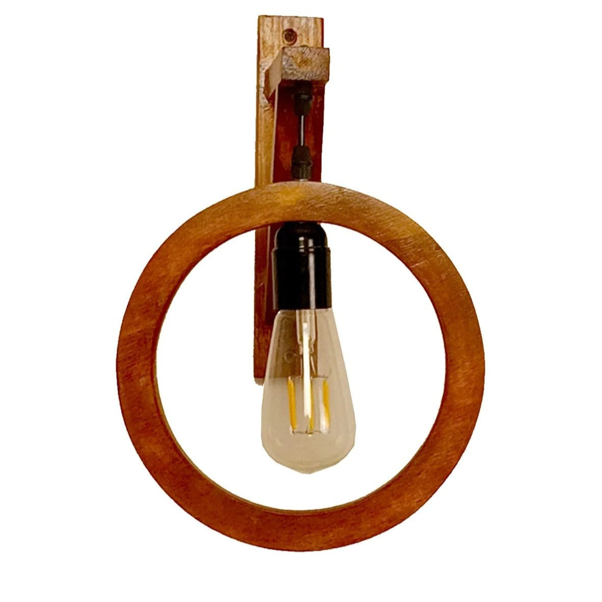 Halo Circle Wooden Wall Light Wall Hanging Lamp