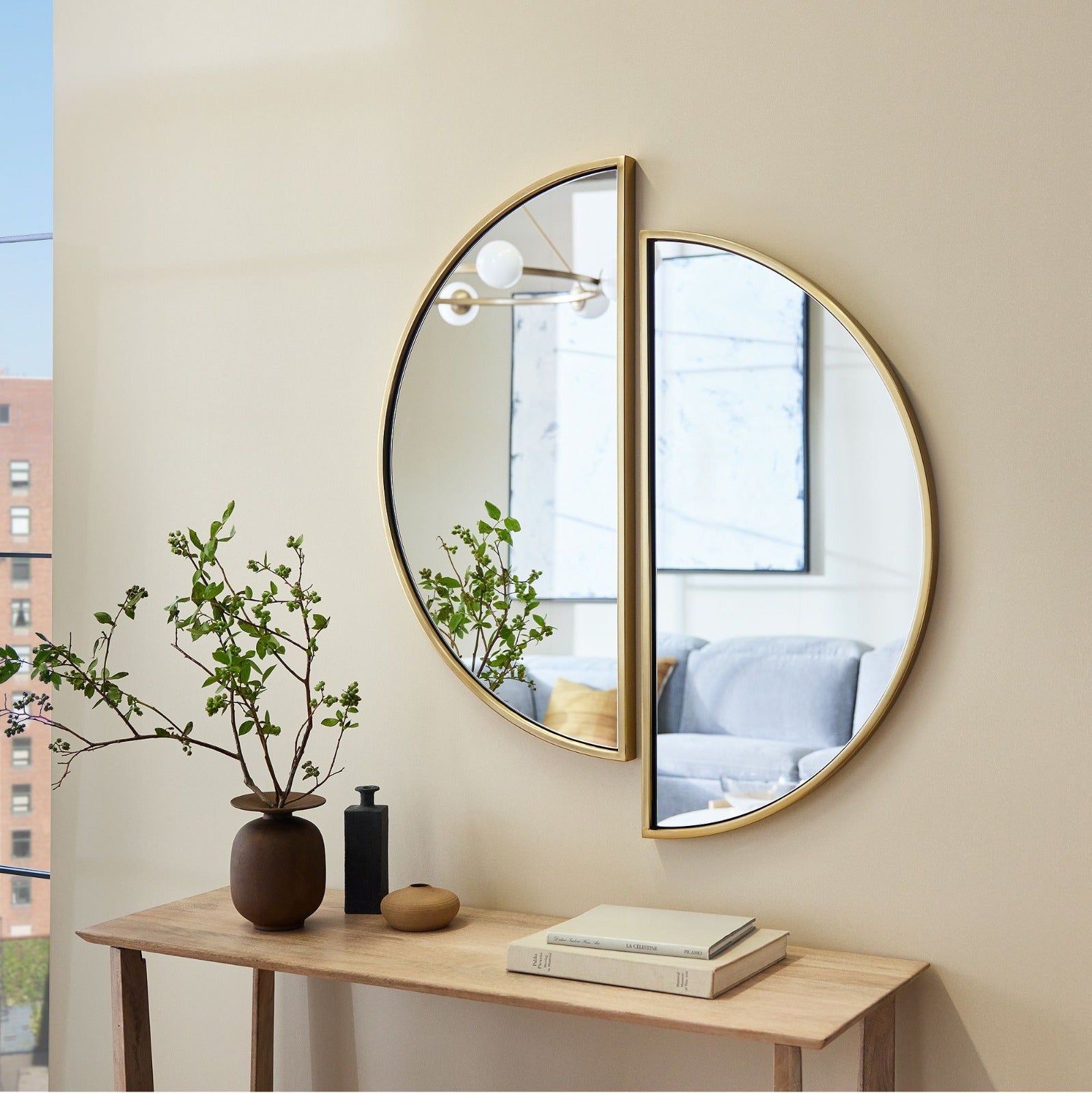 Fracti Living Lounge Wall Mirror Home Decor