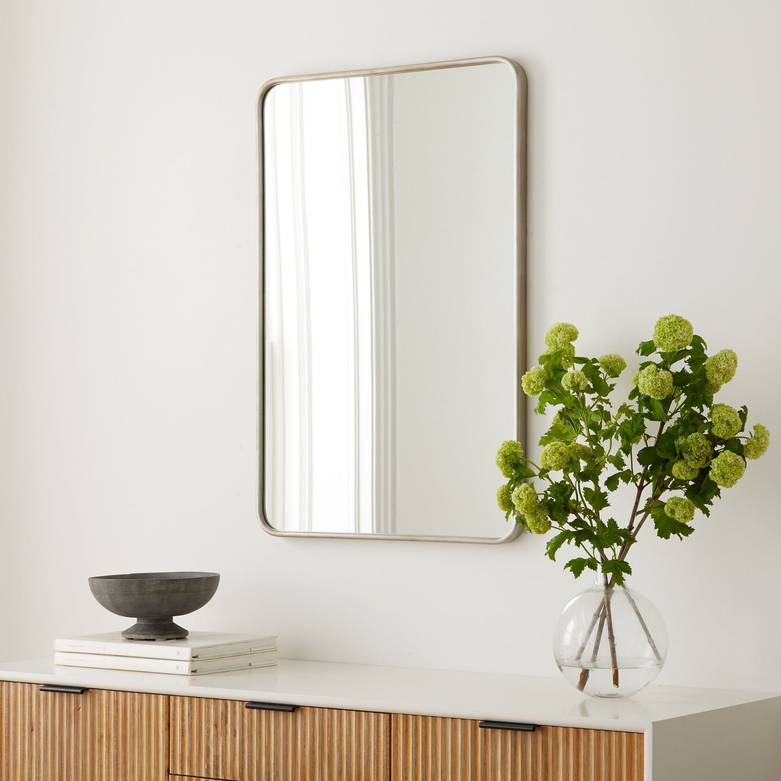 Faired Living Lounge Wall Hanging Mirror Home Decor