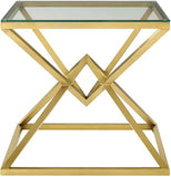 Glassy Pyramid Lounge Living Sofa Side Coffe Table