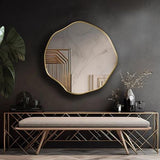 Scallo Wall Hanging Entryway Home Decor Mirror