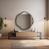 Scallo Wall Hanging Entryway Home Decor Mirror