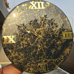 Eclipse of Gold Wall Clock (Epoxy)