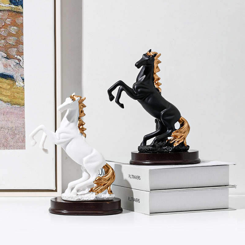 Hojiron 3D Horse Office Resin Sculpture Home Decor