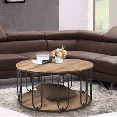 Azona Round Lounge Living Room Center Coffee Table