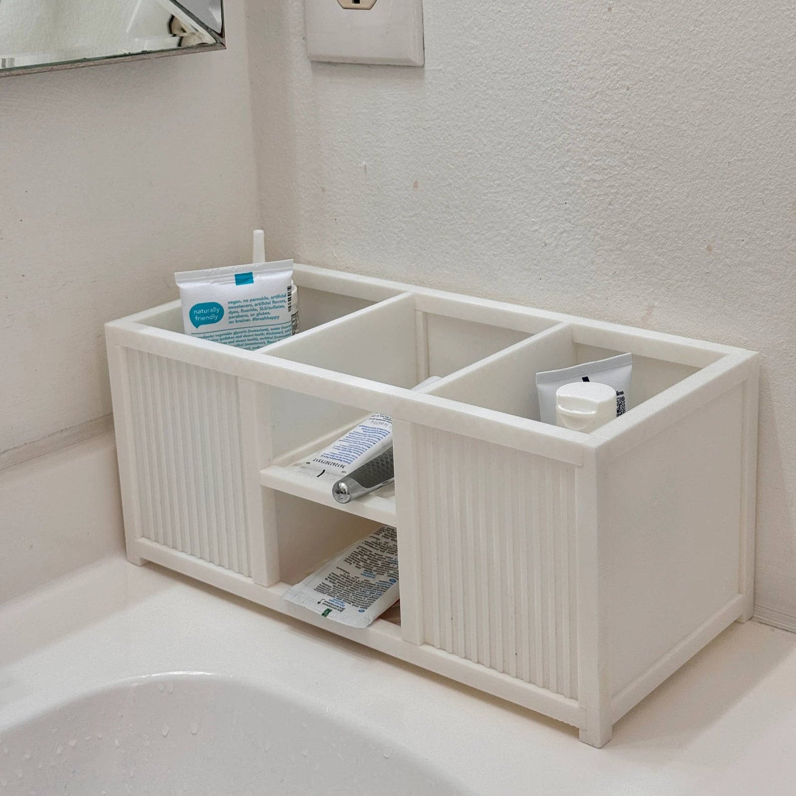 Toty Bathroom Vanity Counter Space Saving Organizer Tray