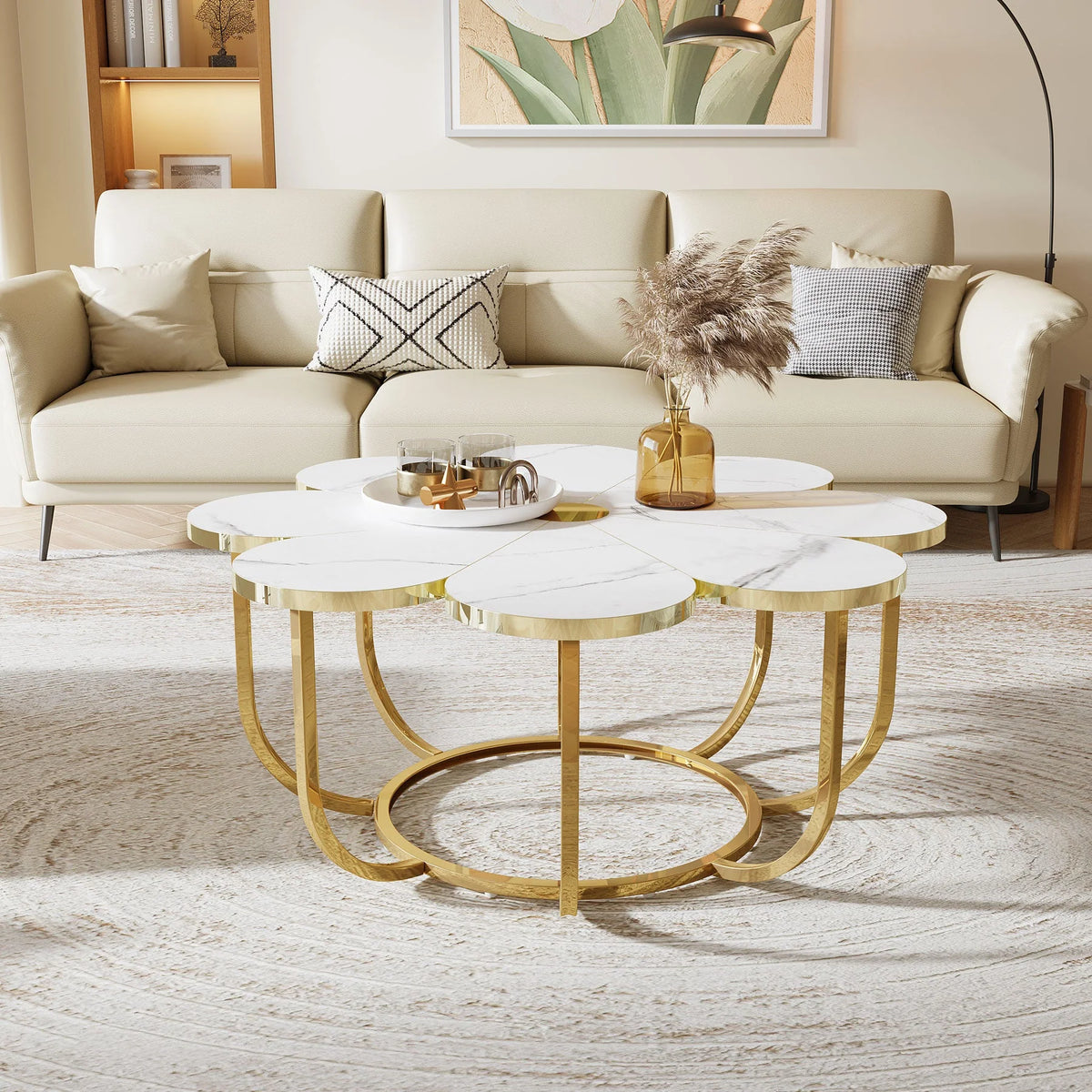 La Creme Living Lounge Coffee Serving Center Table