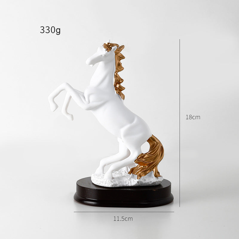 Hojiron 3D Horse Office Resin Sculpture Home Decor