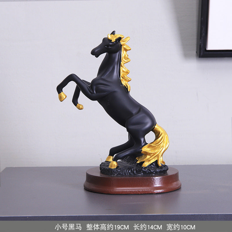 Hojiron 3D Horse Office Resin Sculpture Home Decor