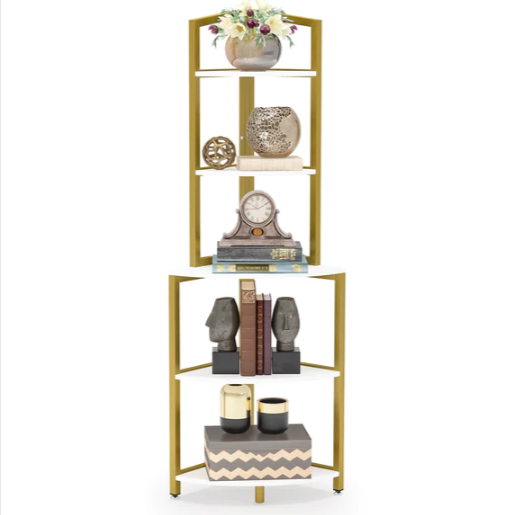 Plight Ladder Bookcase Shelve Kitchen Organizer Rack - waseeh.com