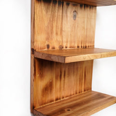 Triptych Kitchen Solid Wood Bathroom Organizer Floating Shelve - waseeh.com