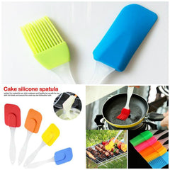 Silicone Oil Brush & Cake Spatula - 2 in 1 - waseeh.com