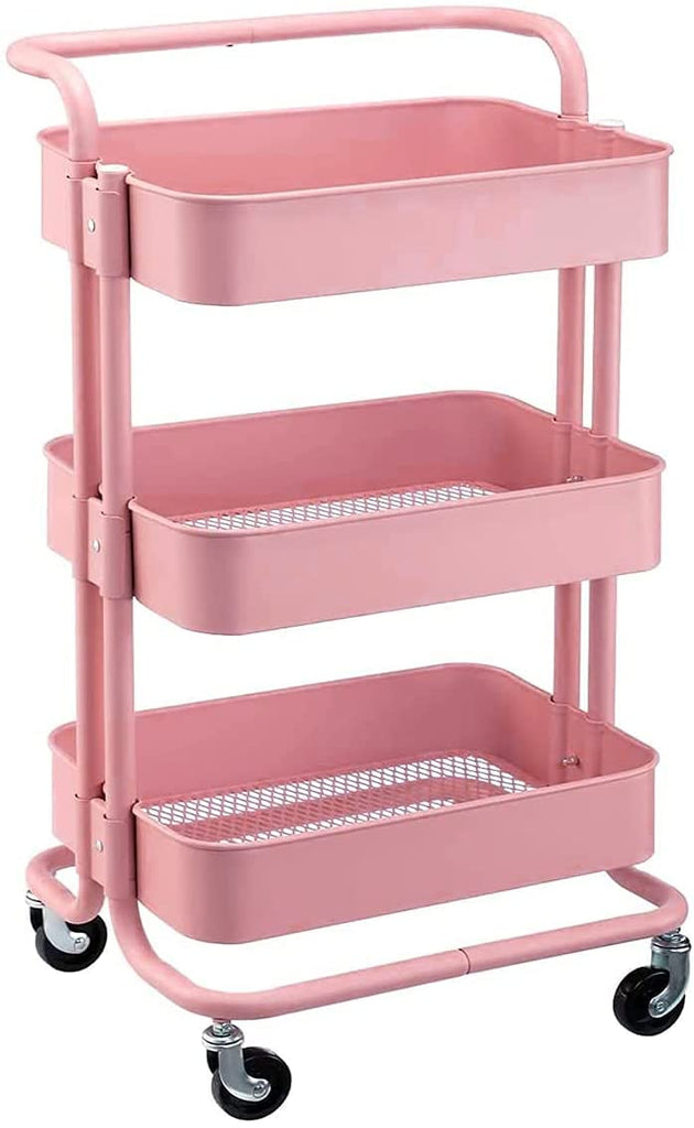 Nude Trolley Storage Basket (3-Tier) – waseeh.com