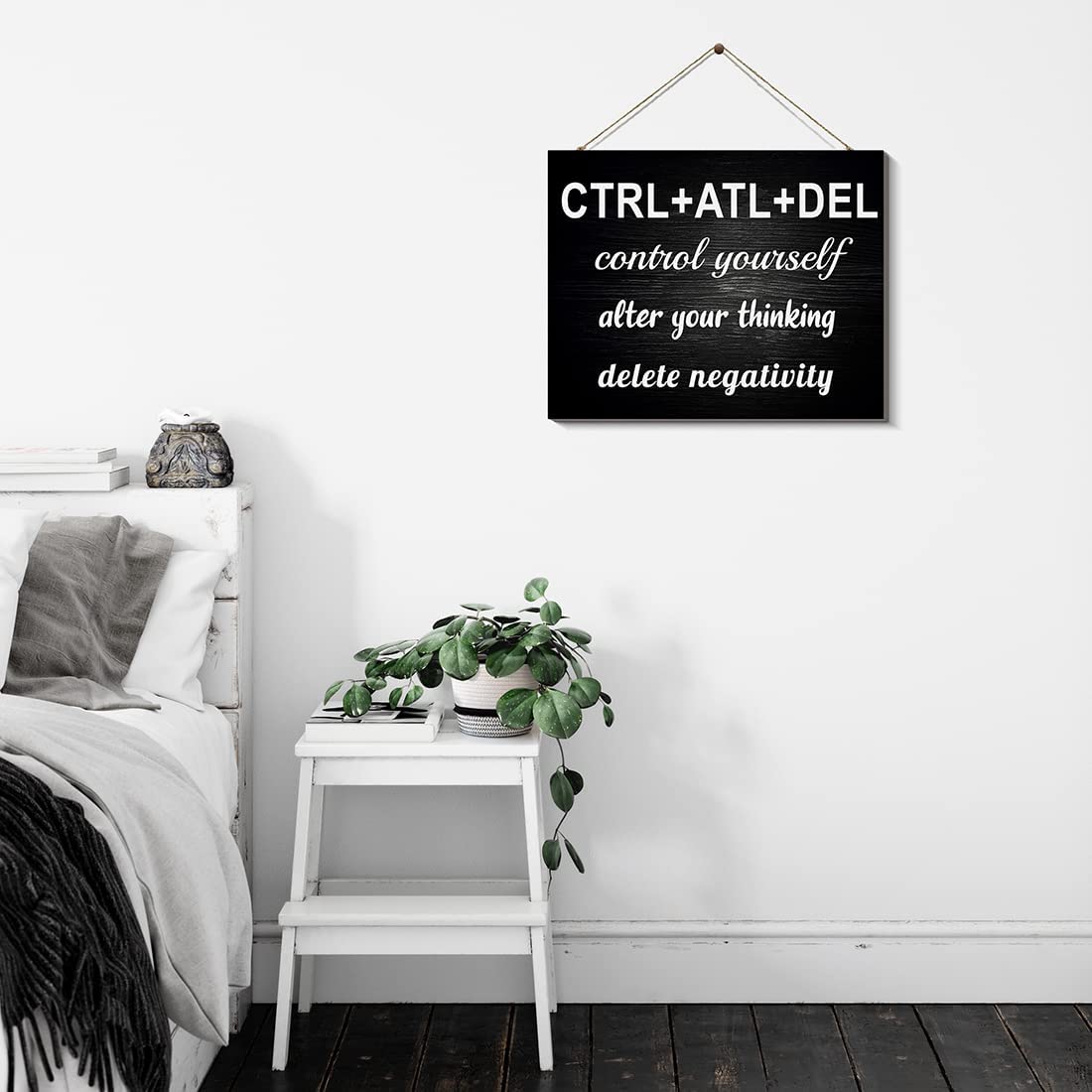 "CTRL ALT DEL " Wall Living Lounge Bedroom Caption Home Decor - waseeh.com