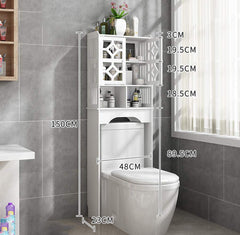 Bathroom Organizer Over Toilet Rack - waseeh.com