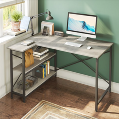 Bestier Home Office Workstation Writing Organizer Desk Table - waseeh.com