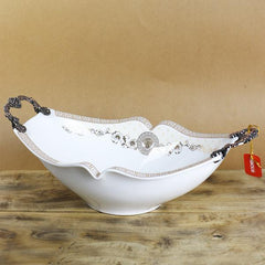 VERSACE Legendary Oval shaped Ceramic Bowl - waseeh.com