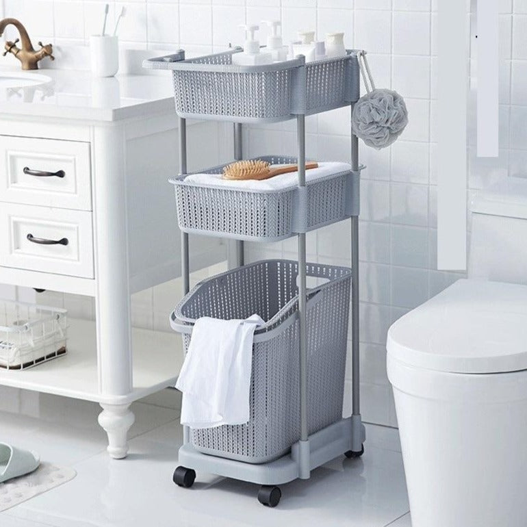 The Launder Kitchen Organizer Basket Trolley - waseeh.com