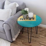 Oceans Birds Living Lounge Center Side Hairpin Table - waseeh.com