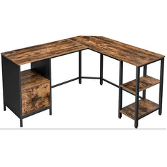 Multi Cabinet L-Shape Home Office Computer Workstation Table Desk - waseeh.com