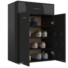 Modern Glossy Shoe Cabinet Organizer Rack - waseeh.com