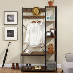 Grotesque Living Bedroom Shoe Coat Hang Storage Organizer Rack Decor - waseeh.com