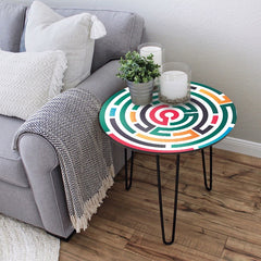 The Mystic Maze Living Lounge Center Side Hairpin Table - waseeh.com